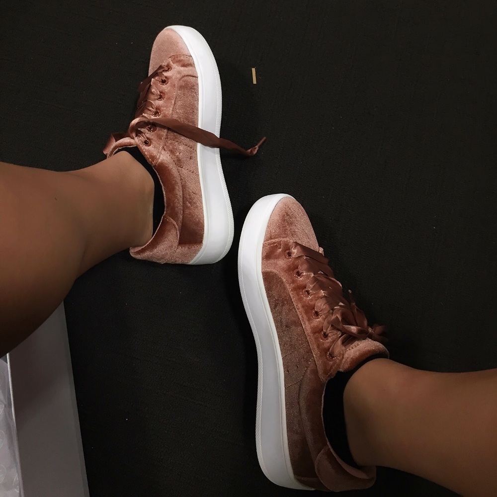 Steve Madden Velvet Platform Shoes